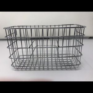 Chrome sturdy steel utensil holder basket rack